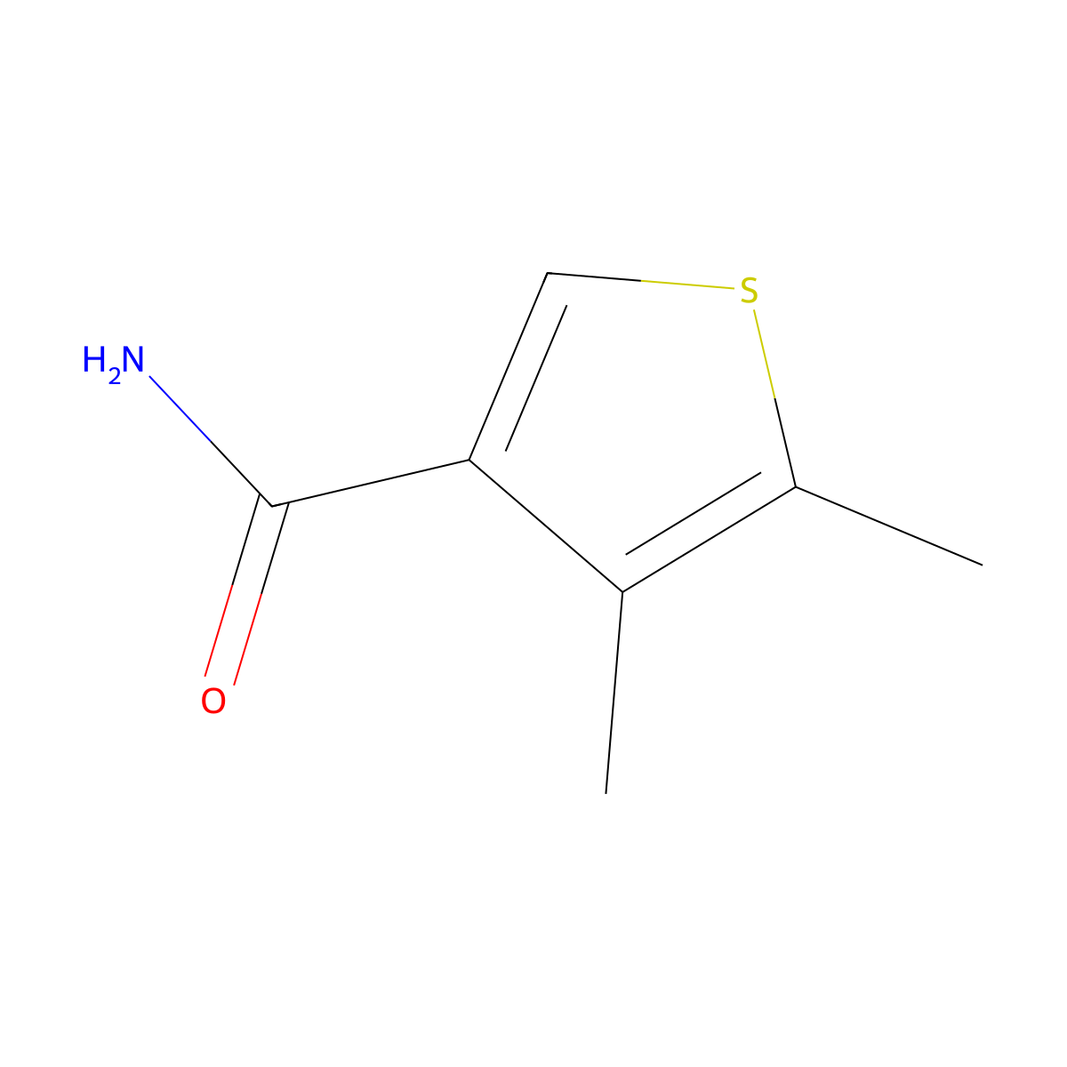 4,5-Dimethyl-3-thiophenecarboxamide molecular structure, CAS 1655509-24-2