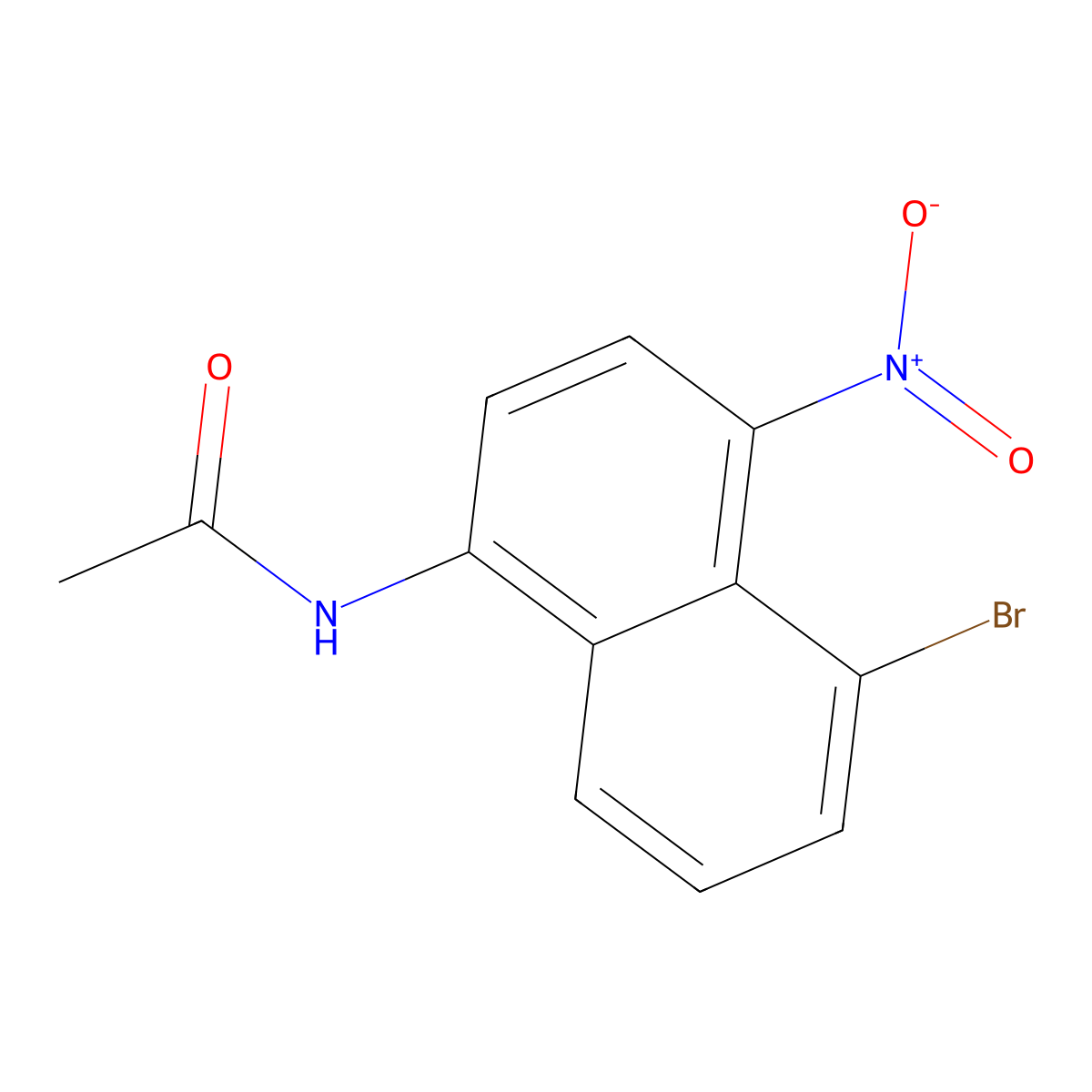 N-(5-bromo-4-nitronaphthalen-1-yl)acetamide molecular structure, CAS 165558-61-2