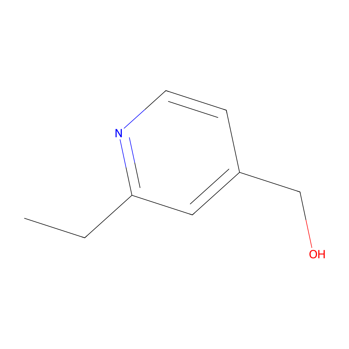 (2-Ethylpyridin-4-yl)methanol molecular structure, CAS 165558-78-1