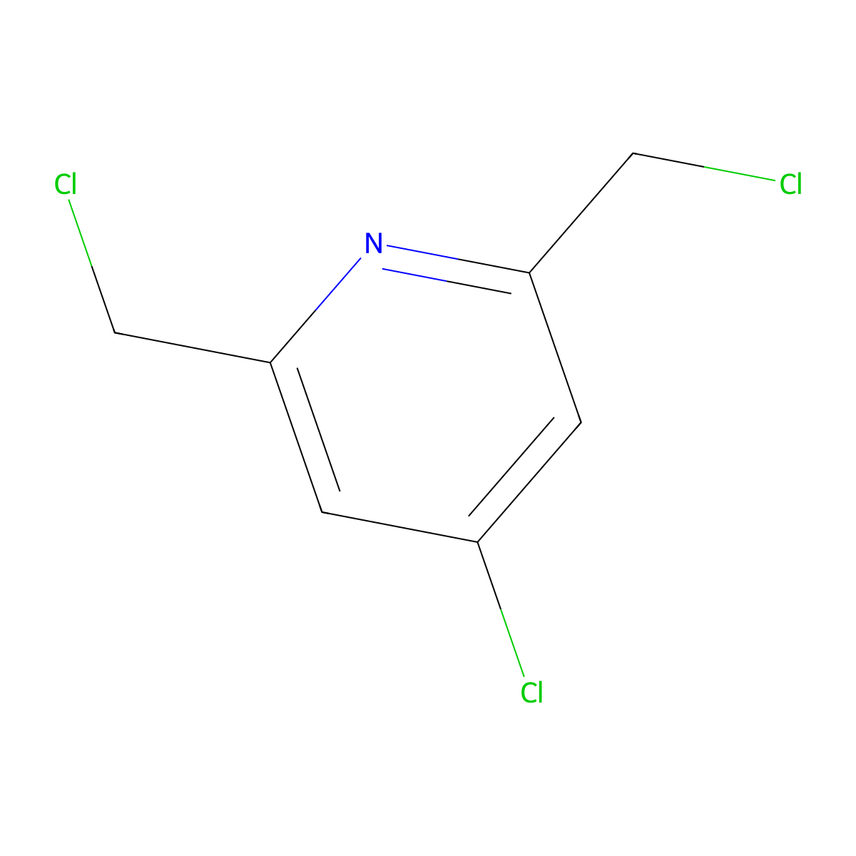 4-Chloro-2,6-bis(chloromethyl)pyridine molecular structure, CAS 165590-27-2