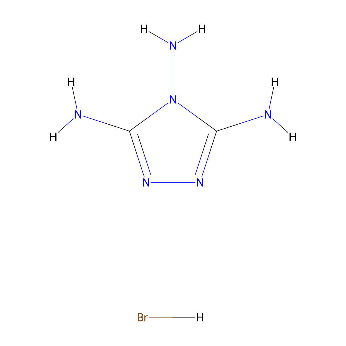 1,2,4-Triazole-3,4,5-triamine hydrobromide molecular structure, CAS 1656-14-0