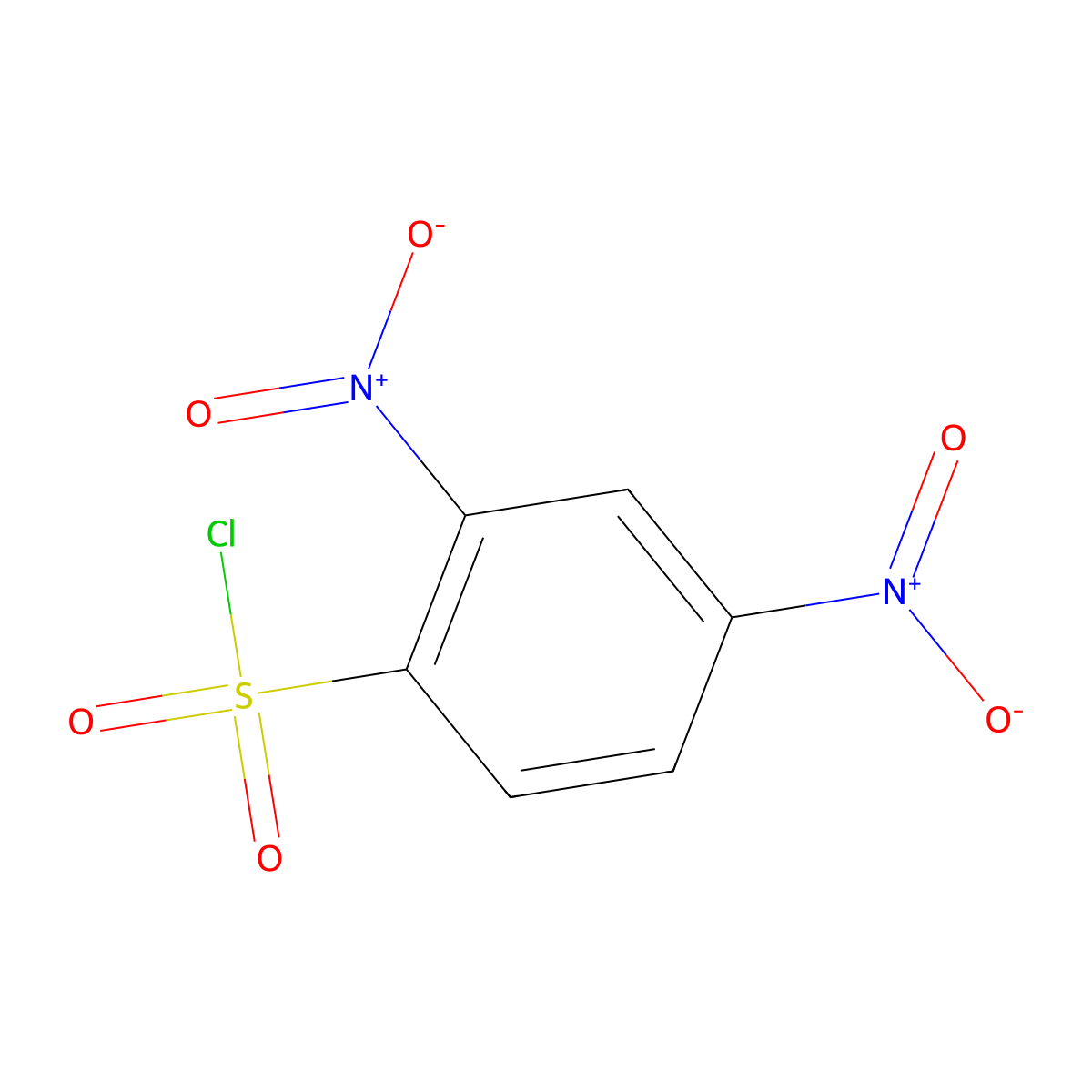 Benzenesulfonyl chloride, 2,4-dinitro- molecular structure, CAS 1656-44-6