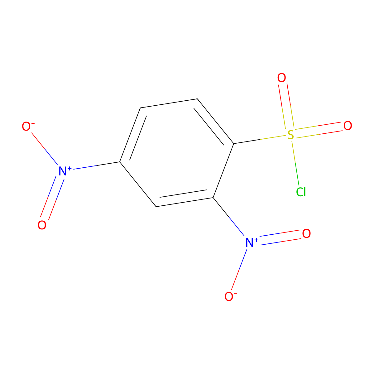 Benzenesulfonyl chloride, 2,4-dinitro- molecular structure, CAS 1656-44-6