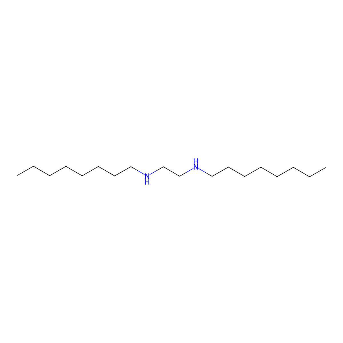 Octyl[2-(octylamino)ethyl]amine molecular structure, CAS 1656-55-9