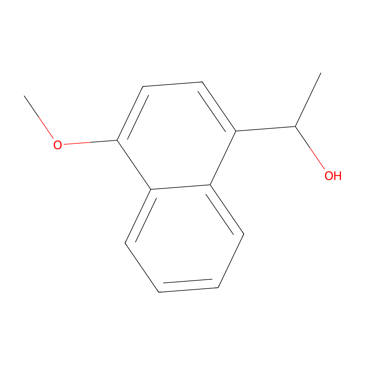 1-(4-Methoxynaphthalen-1-yl)ethan-1-ol molecular structure, CAS 165602-58-4