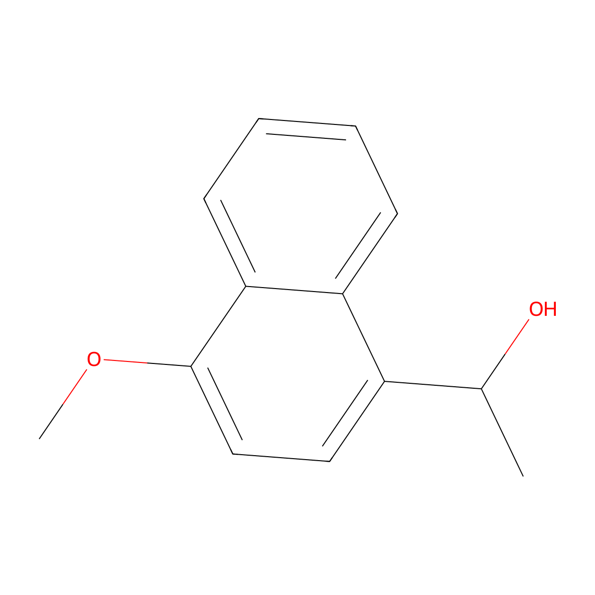 1-(4-Methoxynaphthalen-1-yl)ethan-1-ol molecular structure, CAS 165602-58-4