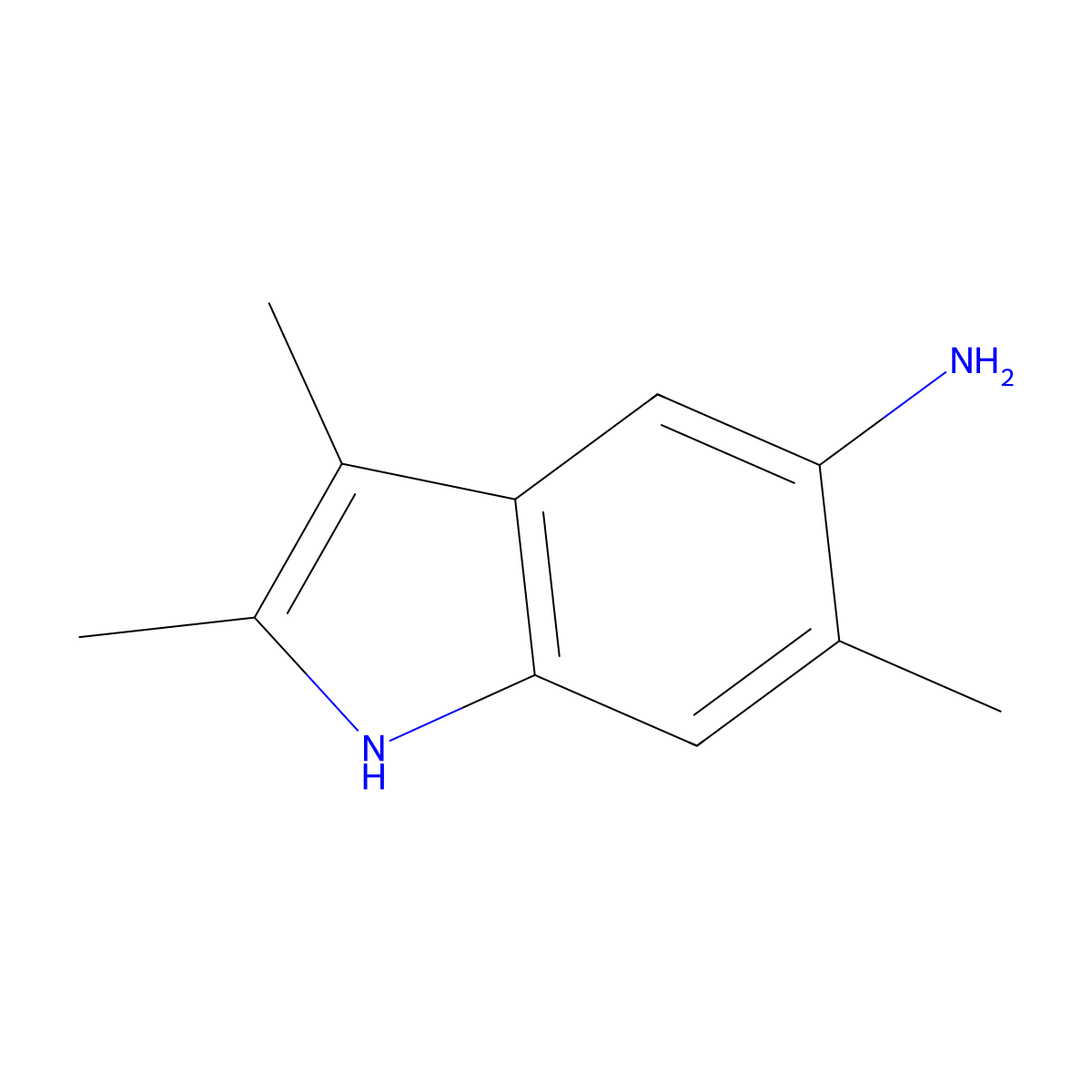 2,3,6-Trimethyl-1H-indol-5-amine molecular structure, CAS 165614-76-6