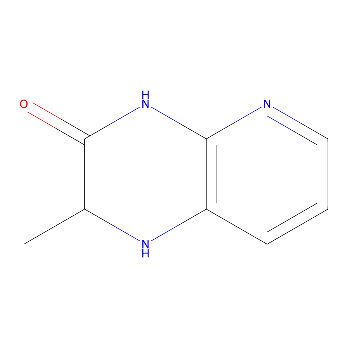 2-methyl-1H,2H,3H,4H-pyrido[2,3-b]pyrazin-3-one molecular structure, CAS 165615-64-5
