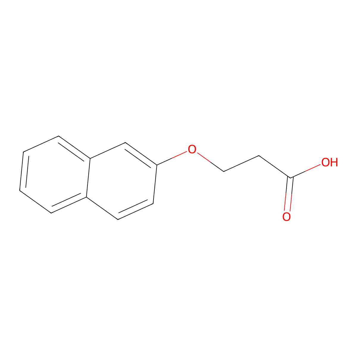 3-(Naphthalen-2-yloxy)propanoic acid molecular structure, CAS 16563-43-2