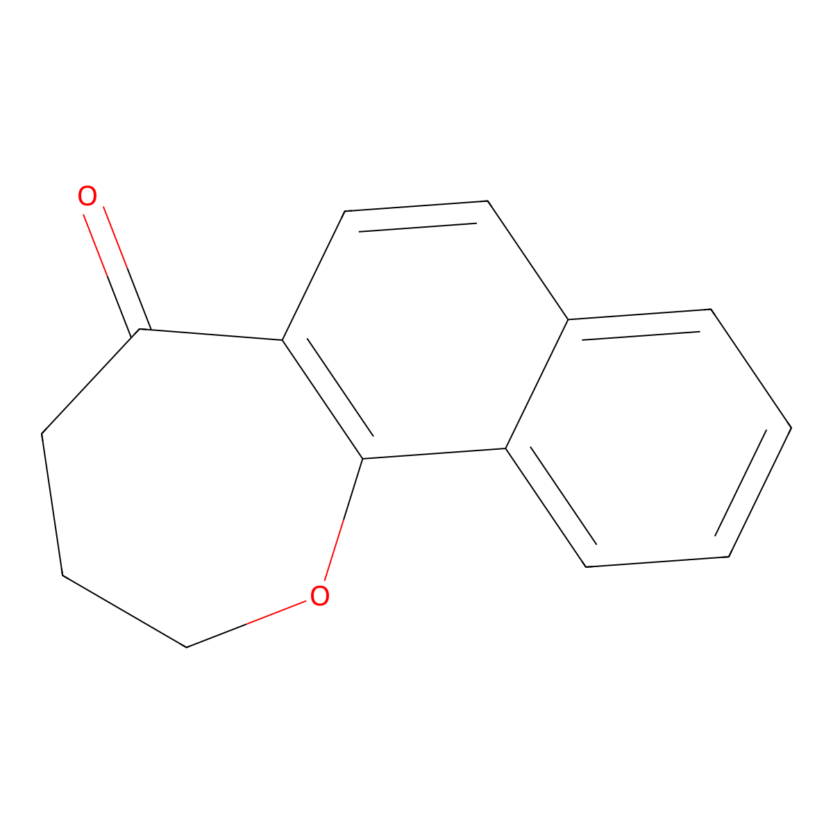 2H,3H,4H,5H-naphtho[1,2-b]oxepin-5-one molecular structure, CAS 16563-58-9