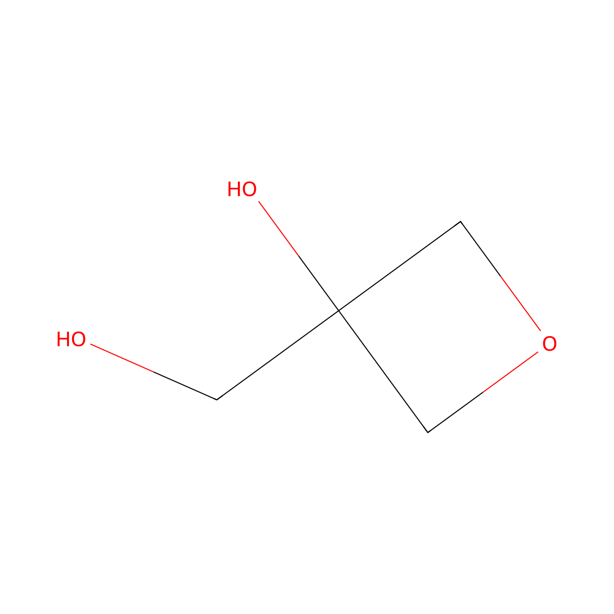 3-(Hydroxymethyl)oxetan-3-ol molecular structure, CAS 16563-93-2