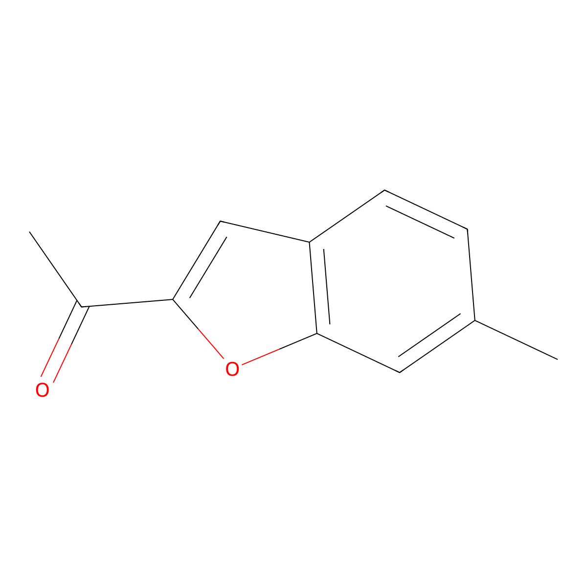 1-(6-Methyl-1-benzofuran-2-yl)ethan-1-one molecular structure, CAS 16564-18-4
