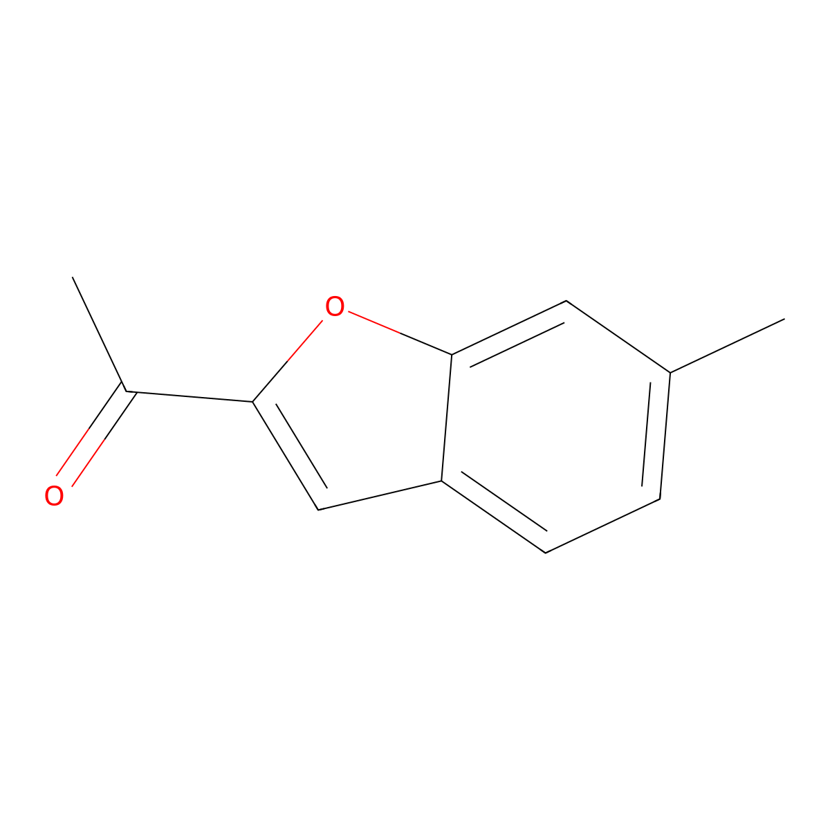 1-(6-Methyl-1-benzofuran-2-yl)ethan-1-one molecular structure, CAS 16564-18-4