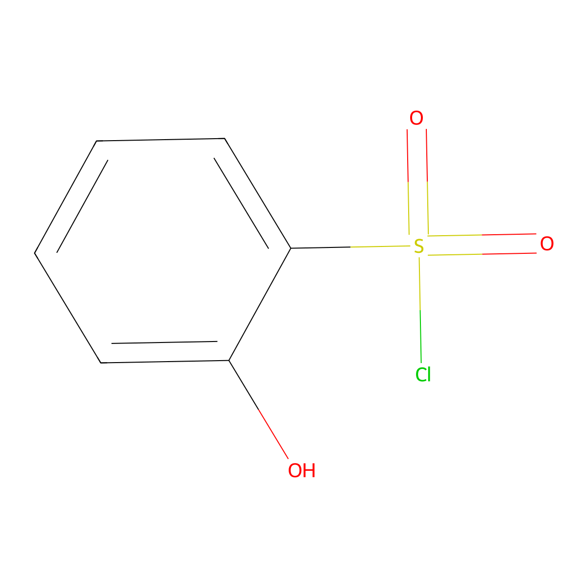 2-Hydroxybenzene-1-sulfonyl chloride molecular structure, CAS 165661-52-9