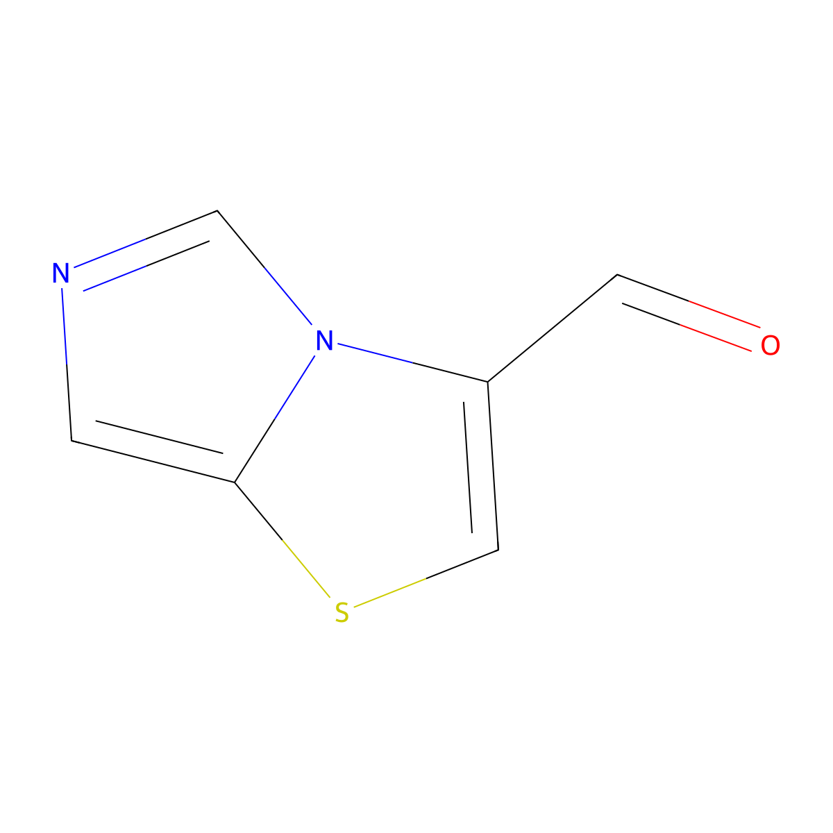 Imidazo[5,1-b]thiazole-3-carbaldehyde molecular structure, CAS 165667-47-0