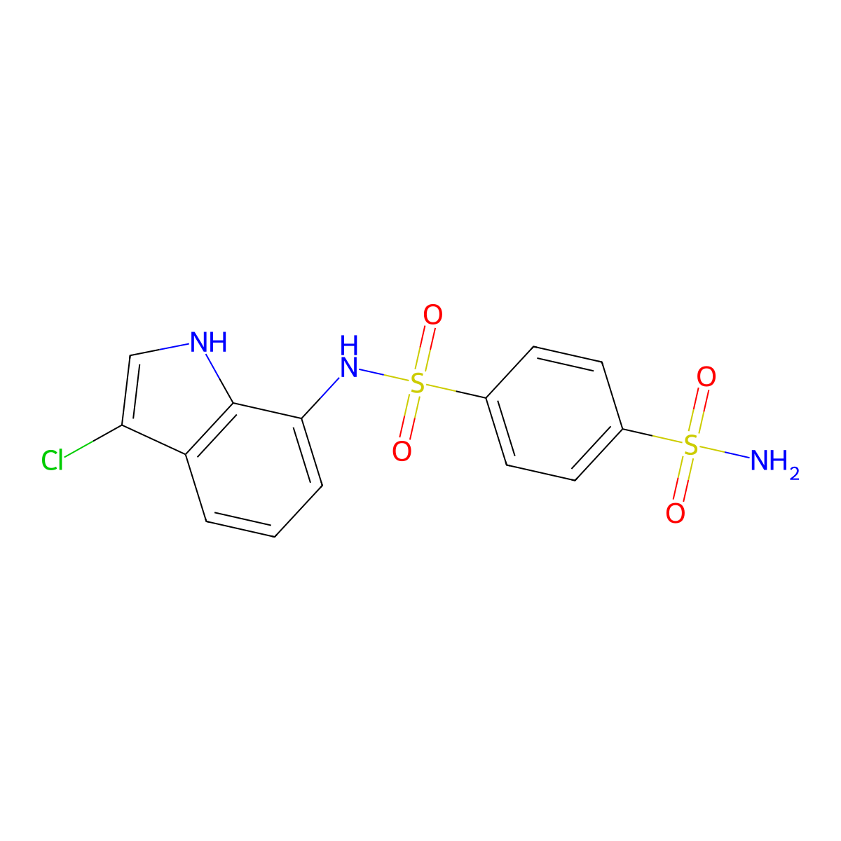 Indisulam molecular structure, CAS 165668-41-7