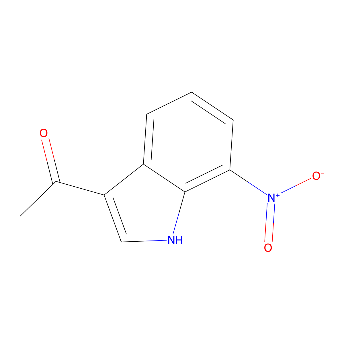 1-(7-Nitro-1H-indol-3-YL)ethanone molecular structure, CAS 165669-21-6