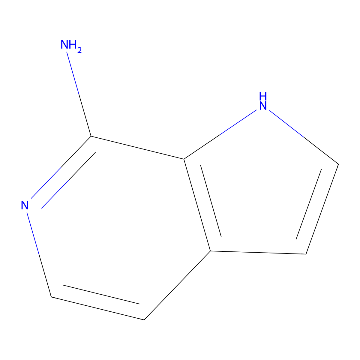 1H-pyrrolo[2,3-c]pyridin-7-amine molecular structure, CAS 165669-36-3