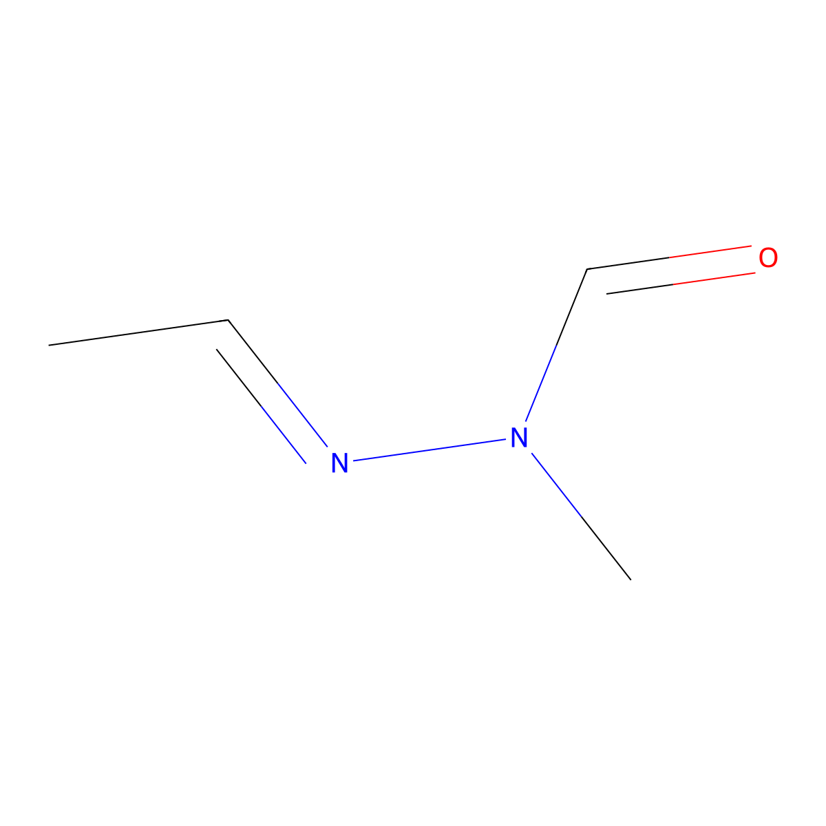 Gyromitrin molecular structure, CAS 16568-02-8