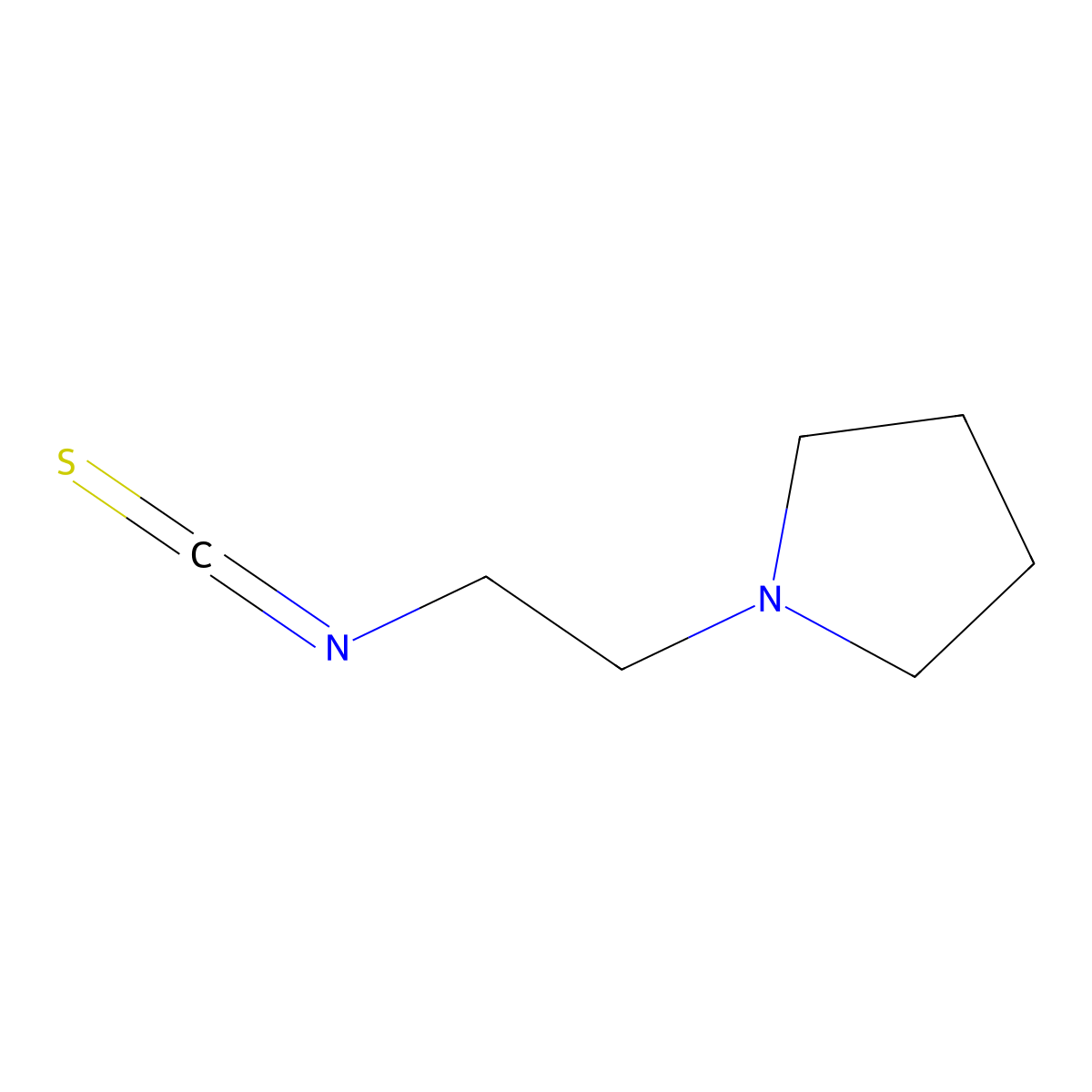 1-(2-Isothiocyanatoethyl)pyrrolidine molecular structure, CAS 165680-22-8