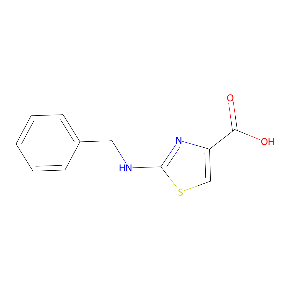 2-(benzylamino)-1,3-thiazole-4-carboxylic Acid molecular structure, CAS 165682-79-1