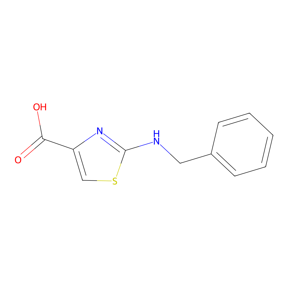2-(benzylamino)-1,3-thiazole-4-carboxylic Acid molecular structure, CAS 165682-79-1