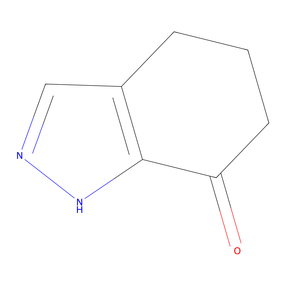 4,5,6,7-tetrahydro-1H-indazol-7-one molecular structure, CAS 165686-41-9