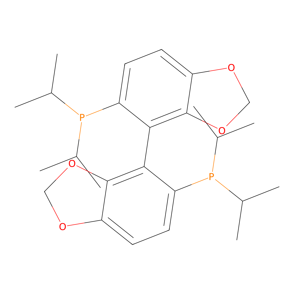 (R)-5,5'-Bis(diisopropylphosphino)-4,4'-bibenzo[d][1,3]dioxole molecular structure, CAS 1656990-74-7
