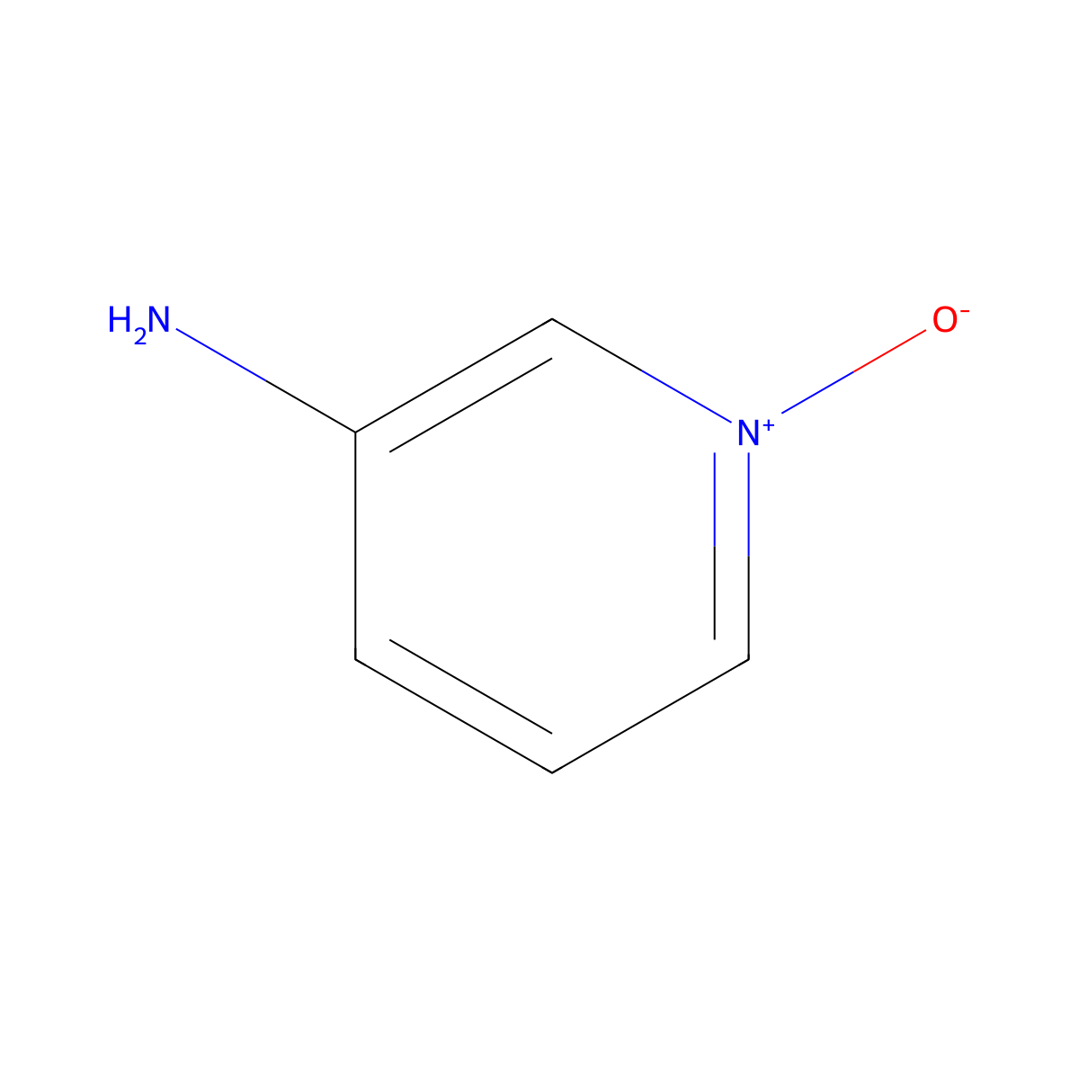 3-Aminopyridine N-oxide molecular structure, CAS 1657-32-5