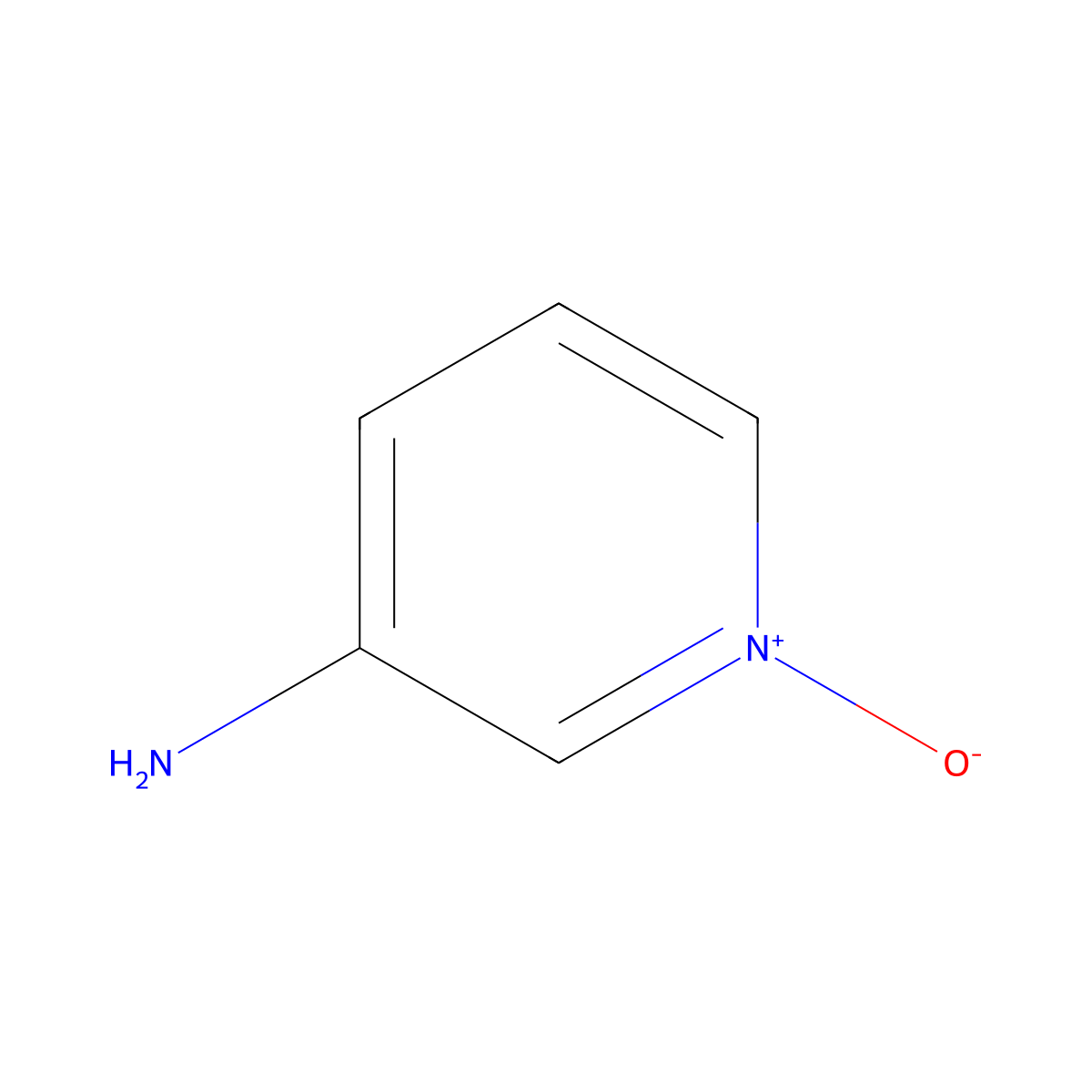 3-Aminopyridine N-oxide molecular structure, CAS 1657-32-5