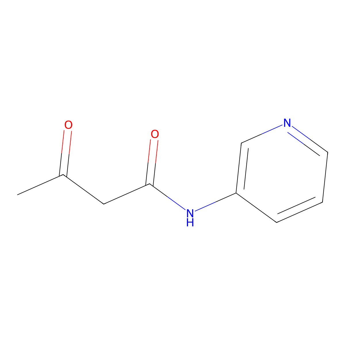 3-Oxo-n-(pyridin-3-yl)butanamide molecular structure, CAS 1657-34-7