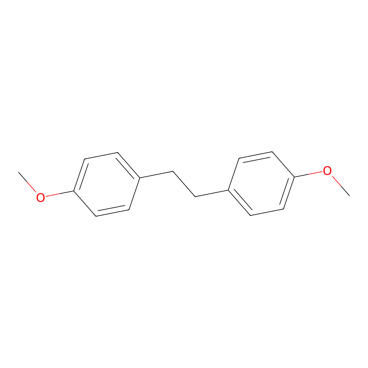 4,4'-Dimethoxybibenzyl molecular structure, CAS 1657-55-2