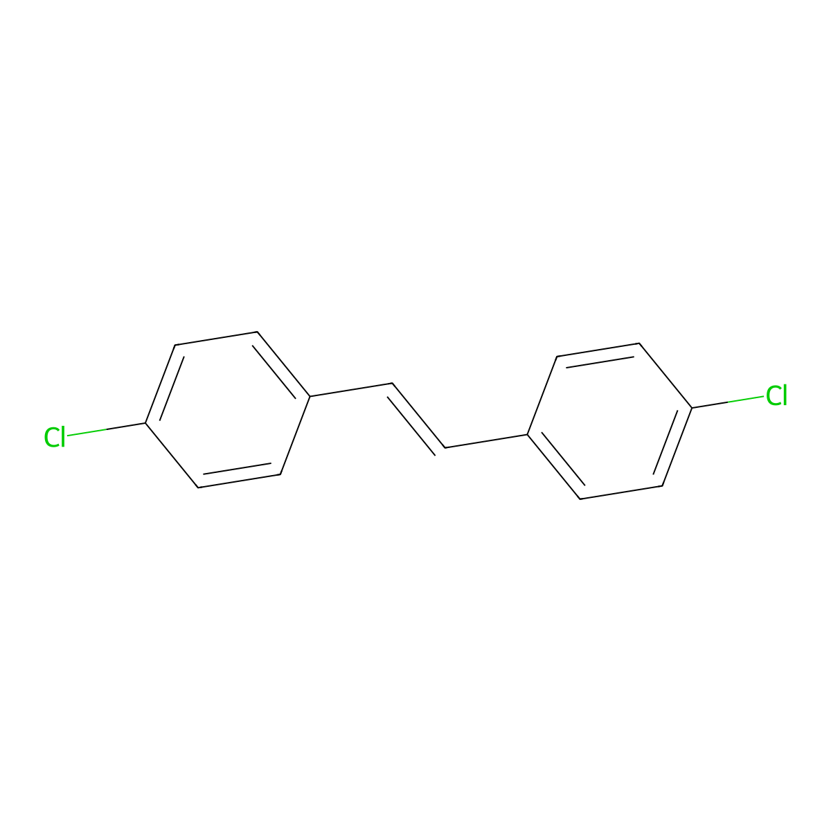 4,4'-Dichloro-trans-stilbene molecular structure, CAS 1657-56-3