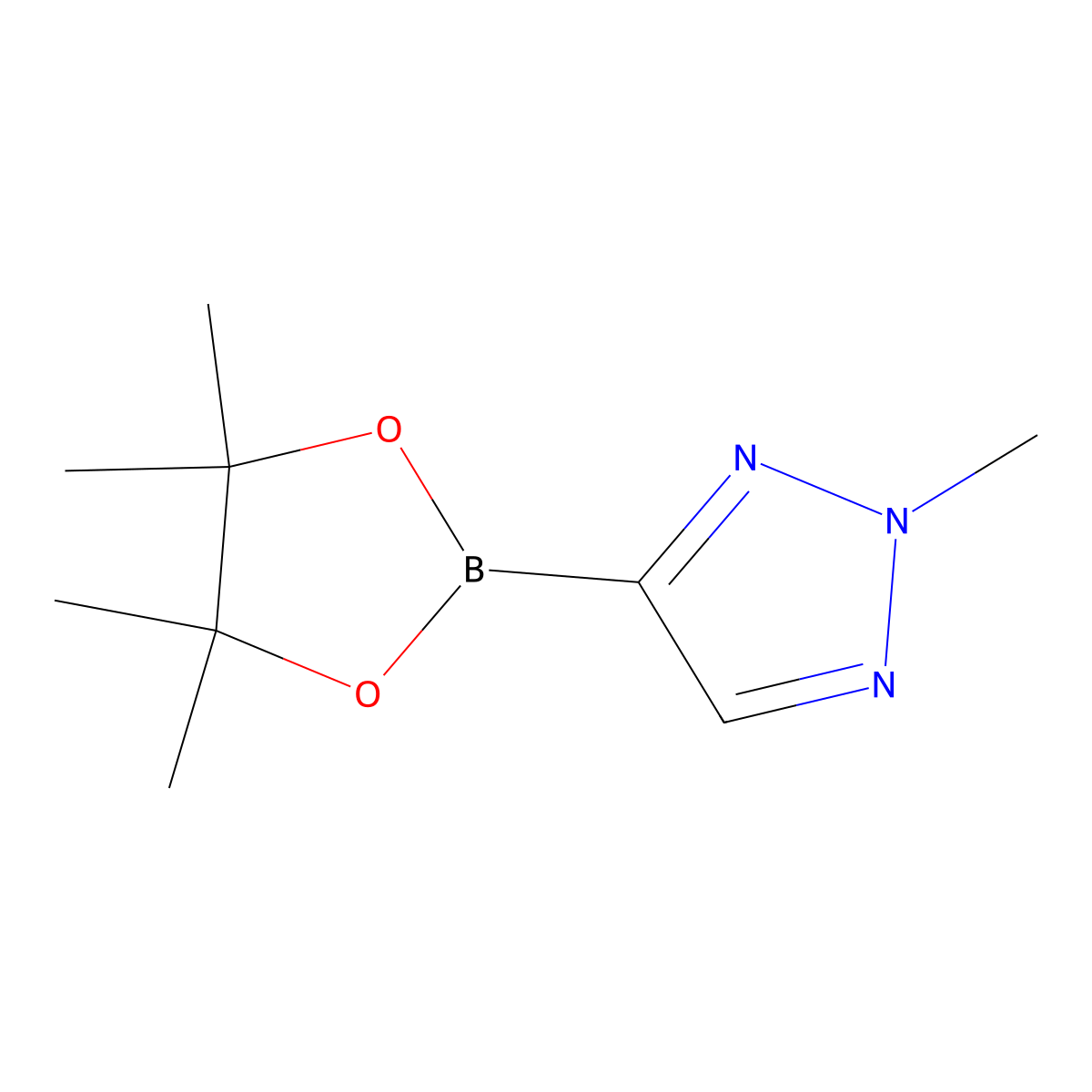 2-methyl-4-(4,4,5,5-tetramethyl-1,3,2-dioxaborolan-2-yl)-2H-1,2,3-triazole molecular structure, CAS 1657004-85-7
