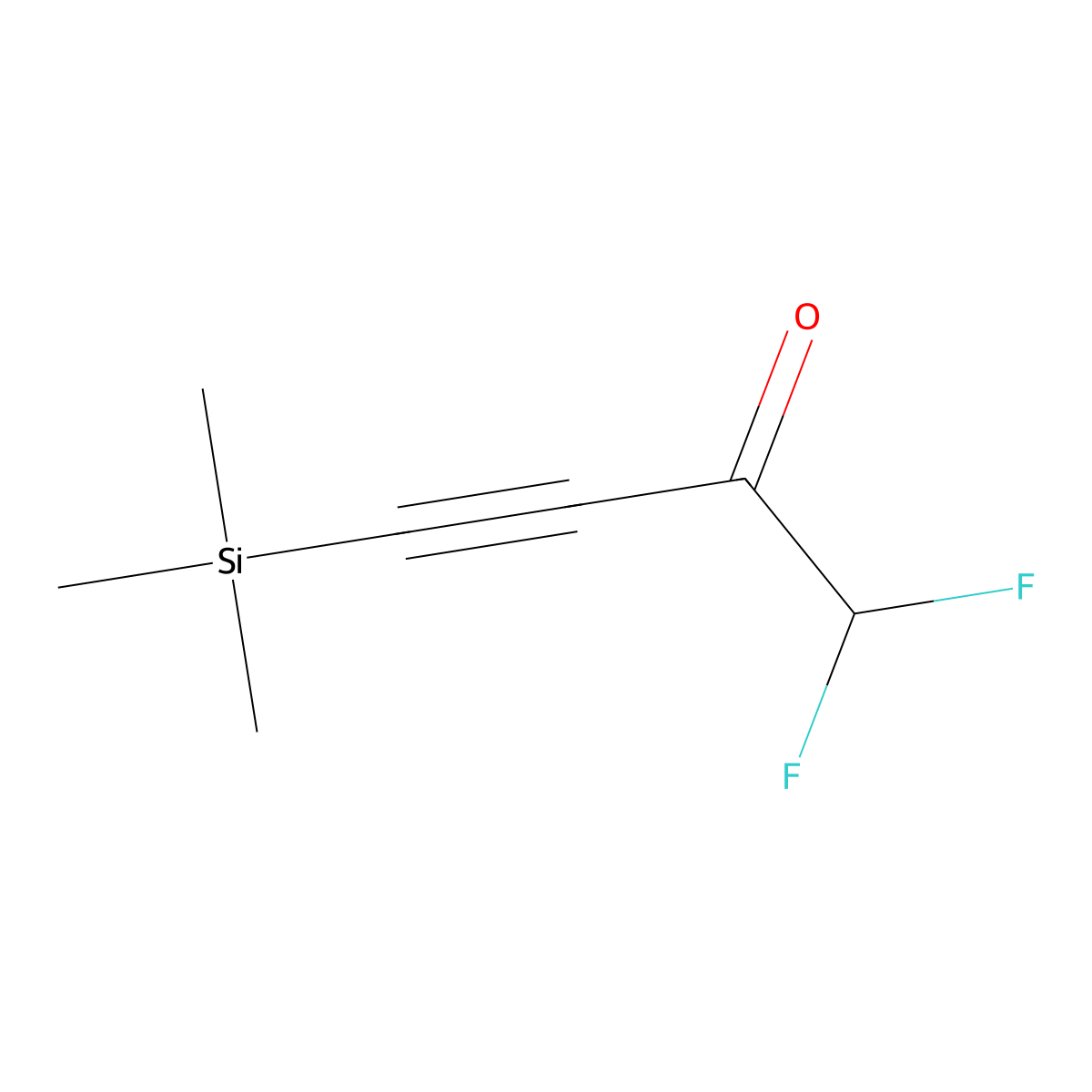 1,1-Difluoro-4-(trimethylsilyl)but-3-yn-2-one molecular structure, CAS 1657067-34-9