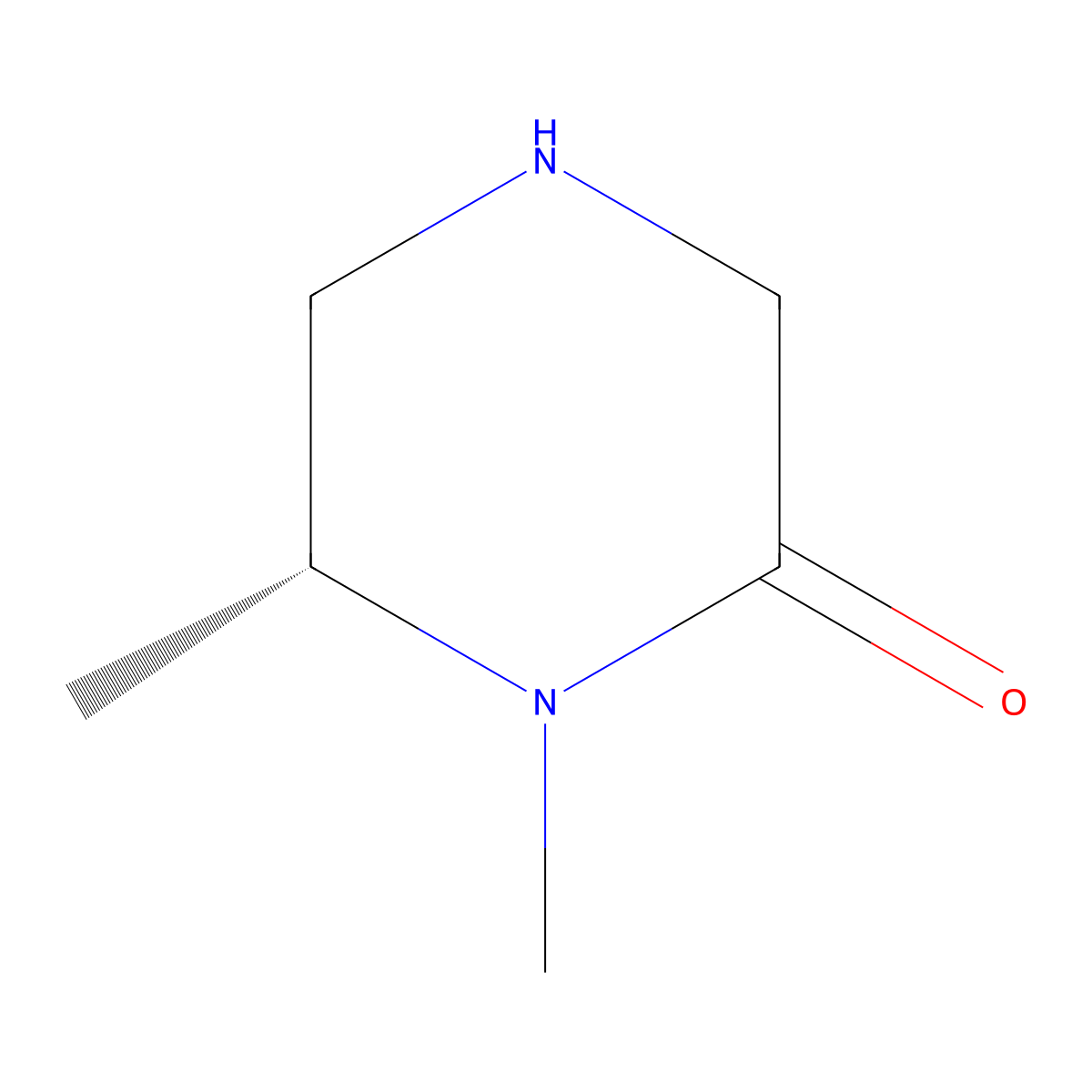 (R)-1,6-Dimethylpiperazin-2-one molecular structure, CAS 1657077-47-8
