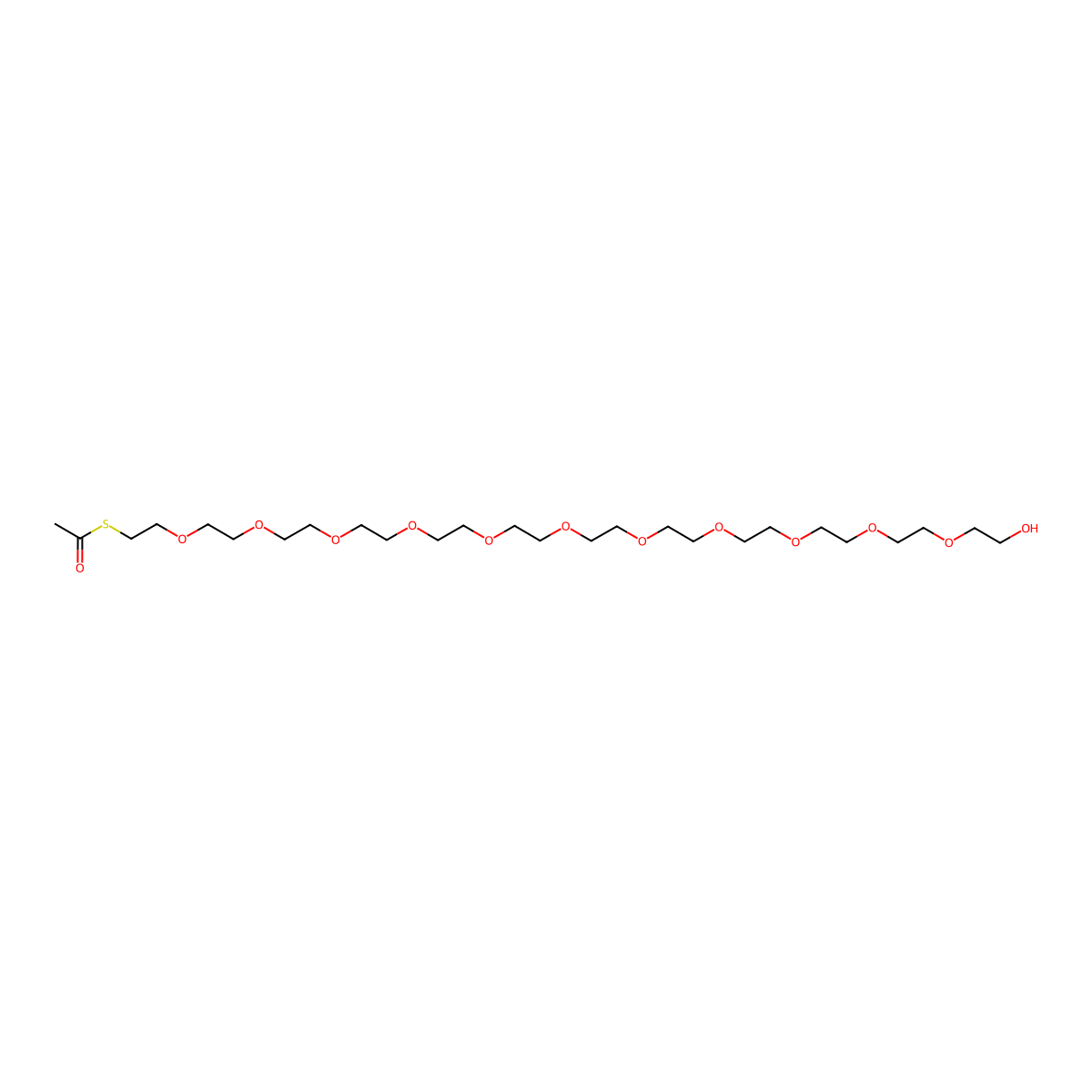 S-acetyl-PEG12-alcohol molecular structure, CAS 165729-83-9