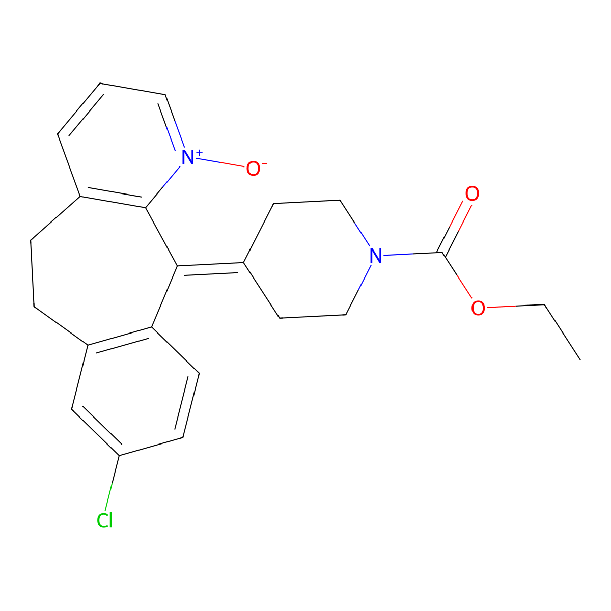 Loratadine N-oxide molecular structure, CAS 165739-62-8