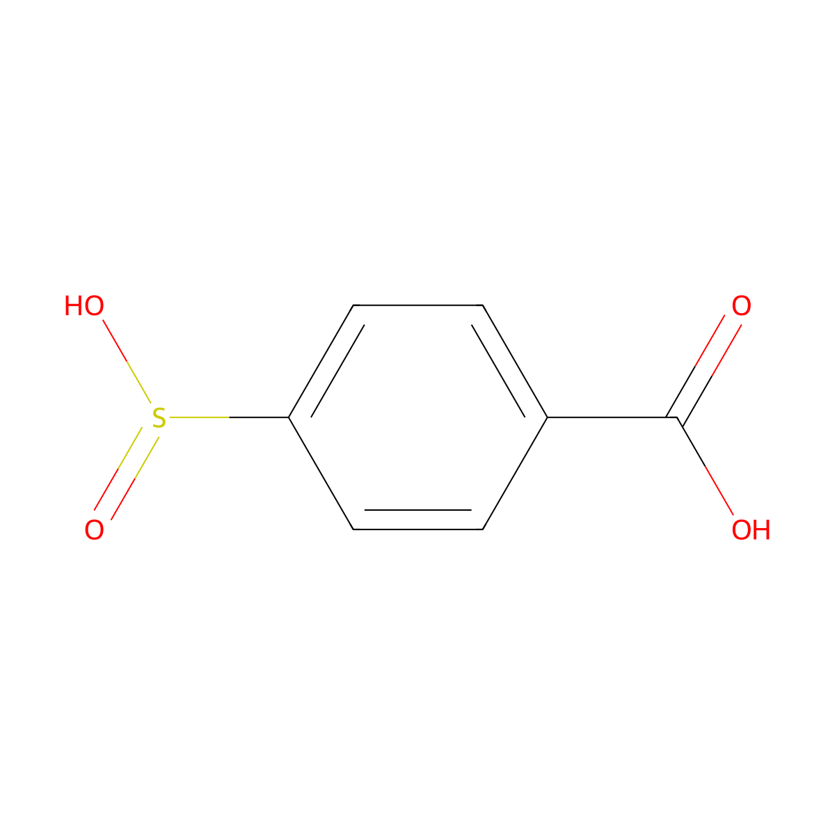 4-Sulfinobenzoic acid molecular structure, CAS 16574-29-1
