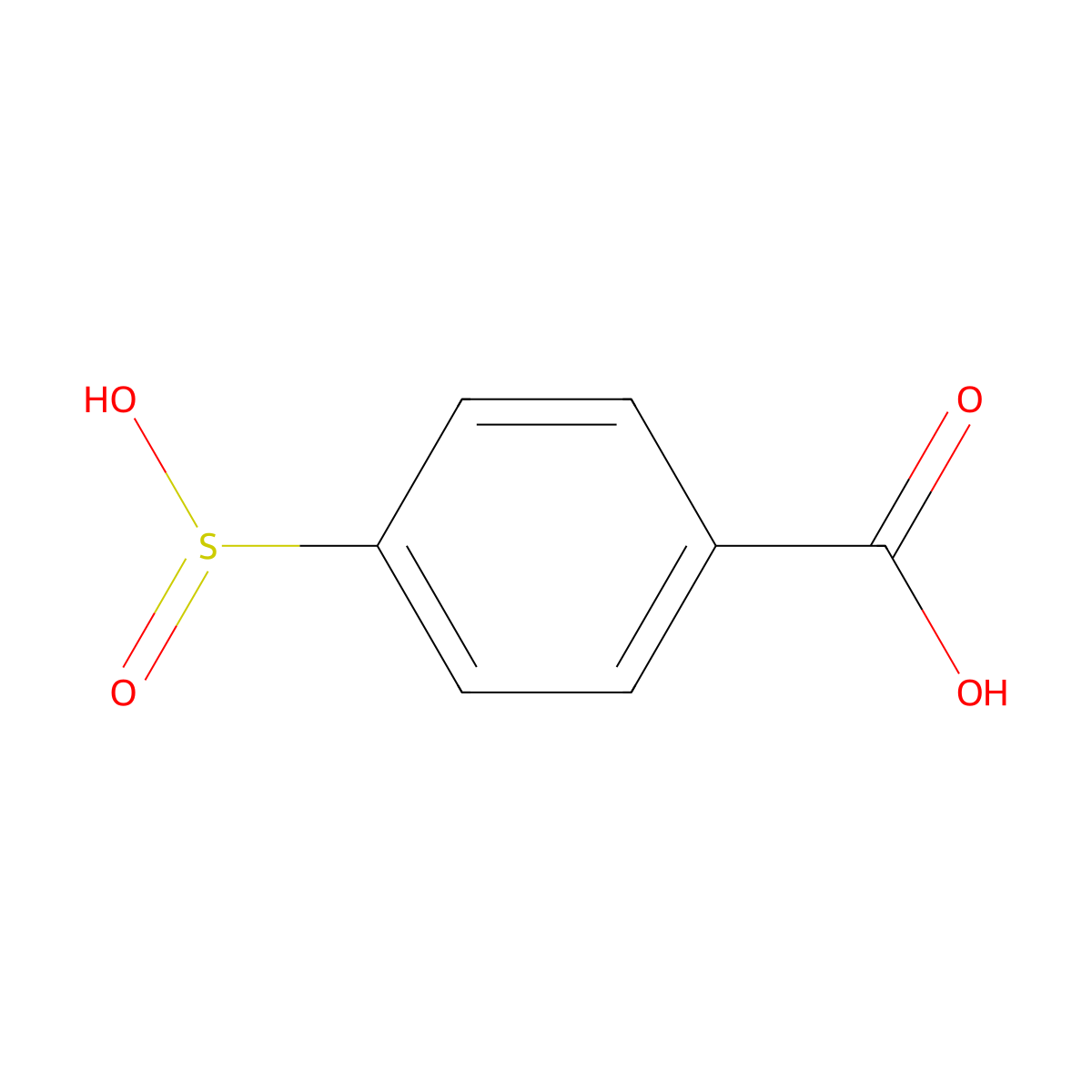 4-Sulfinobenzoic acid molecular structure, CAS 16574-29-1