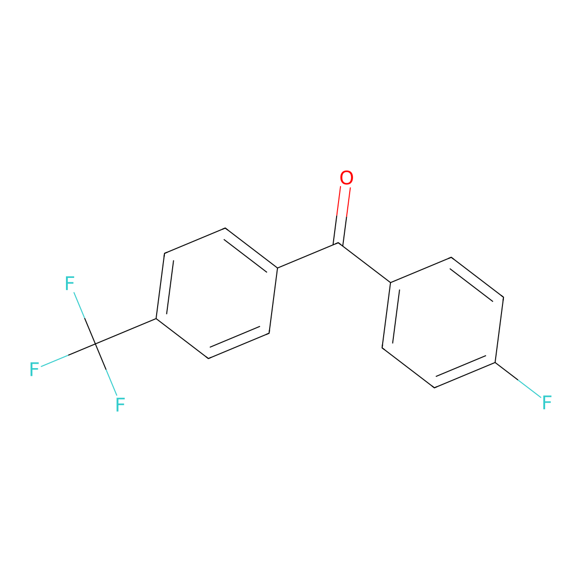 4-Fluoro-4'-(trifluoromethyl)benzophenone molecular structure, CAS 16574-52-0