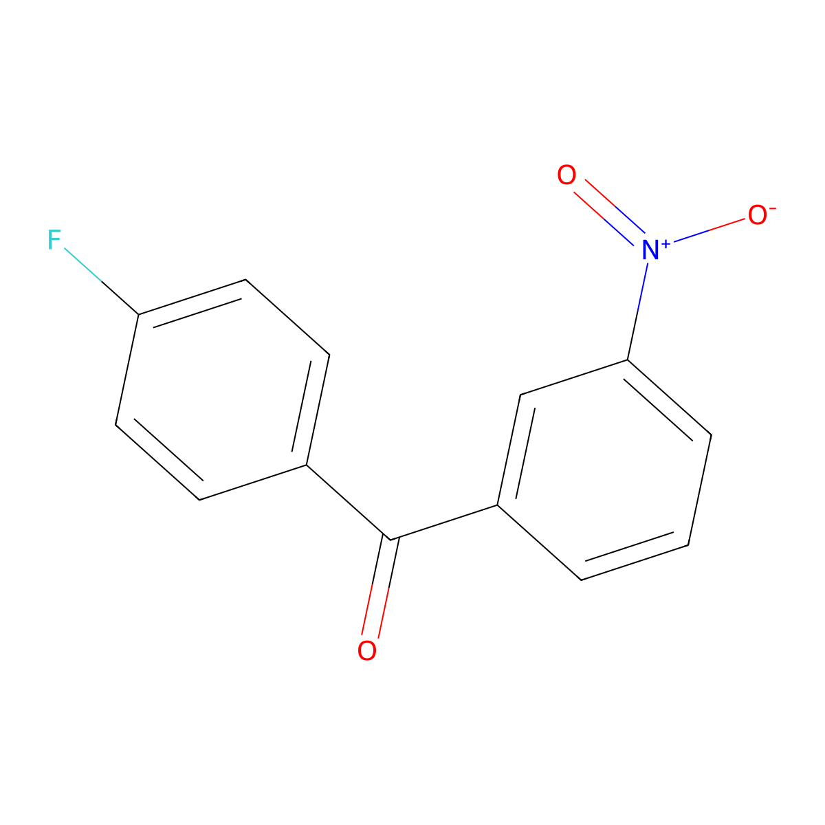 4-Fluoro-3'-nitrobenzophenone molecular structure, CAS 16574-53-1