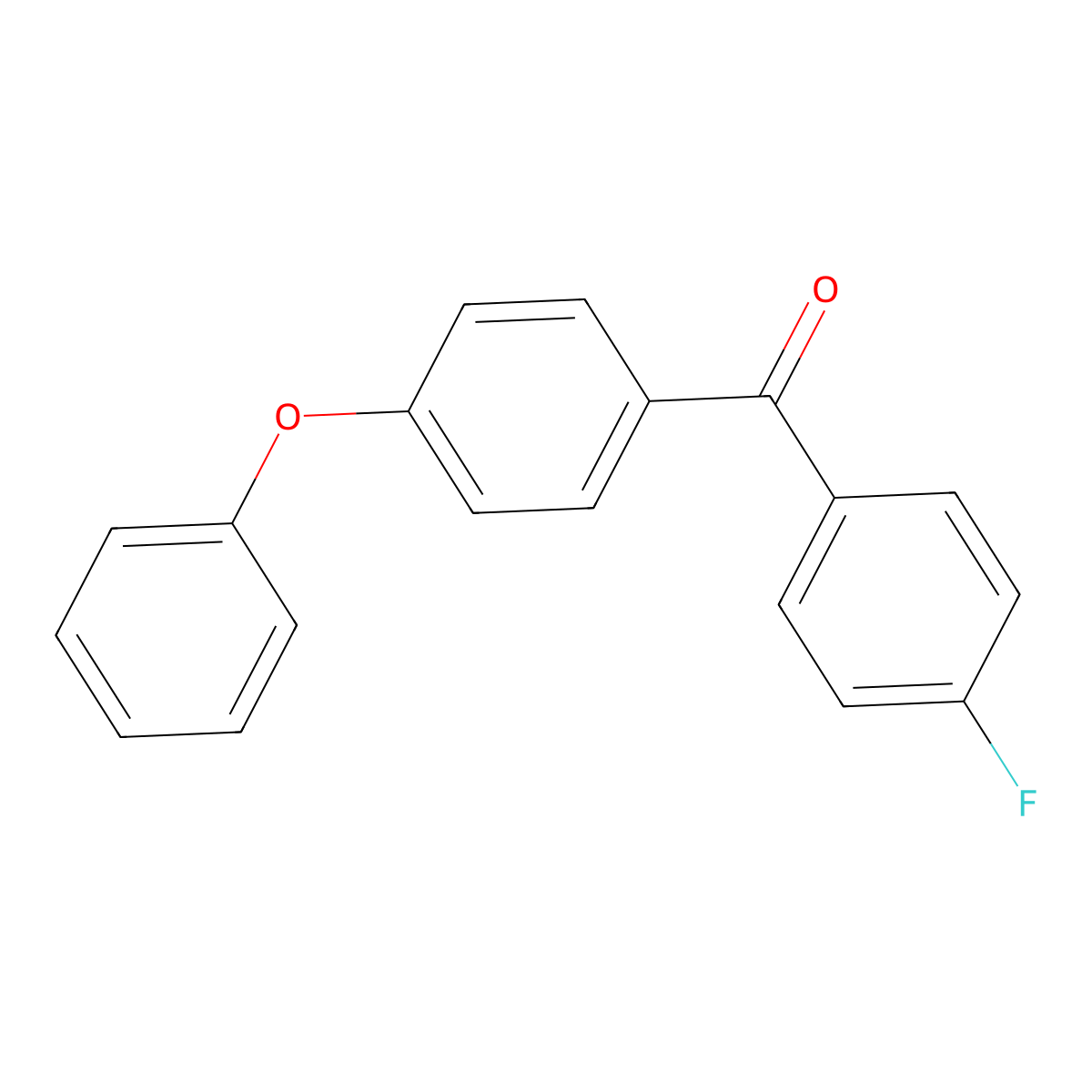 (4-Fluorophenyl)(4-phenoxyphenyl)methanone molecular structure, CAS 16574-56-4