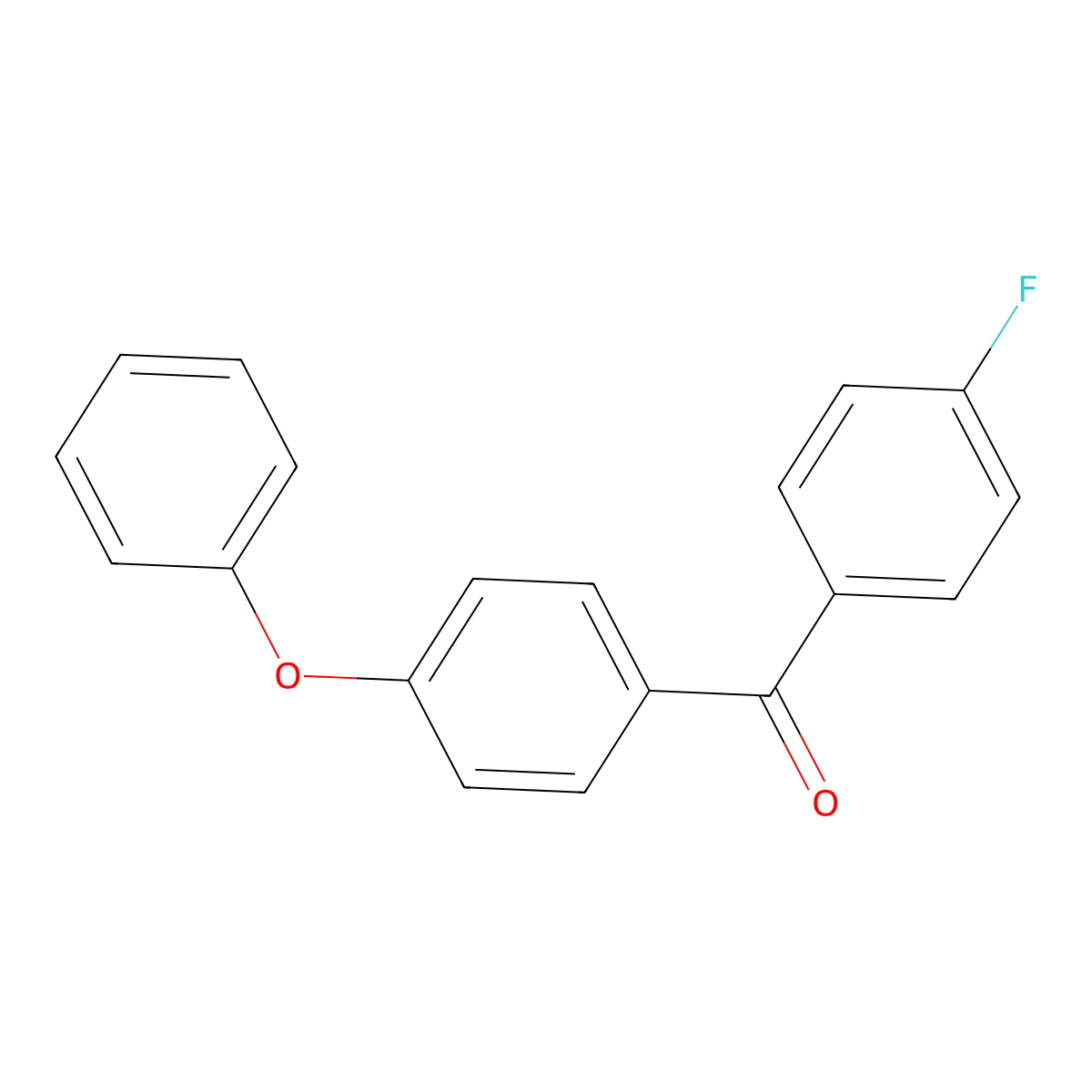(4-Fluorophenyl)(4-phenoxyphenyl)methanone molecular structure, CAS 16574-56-4