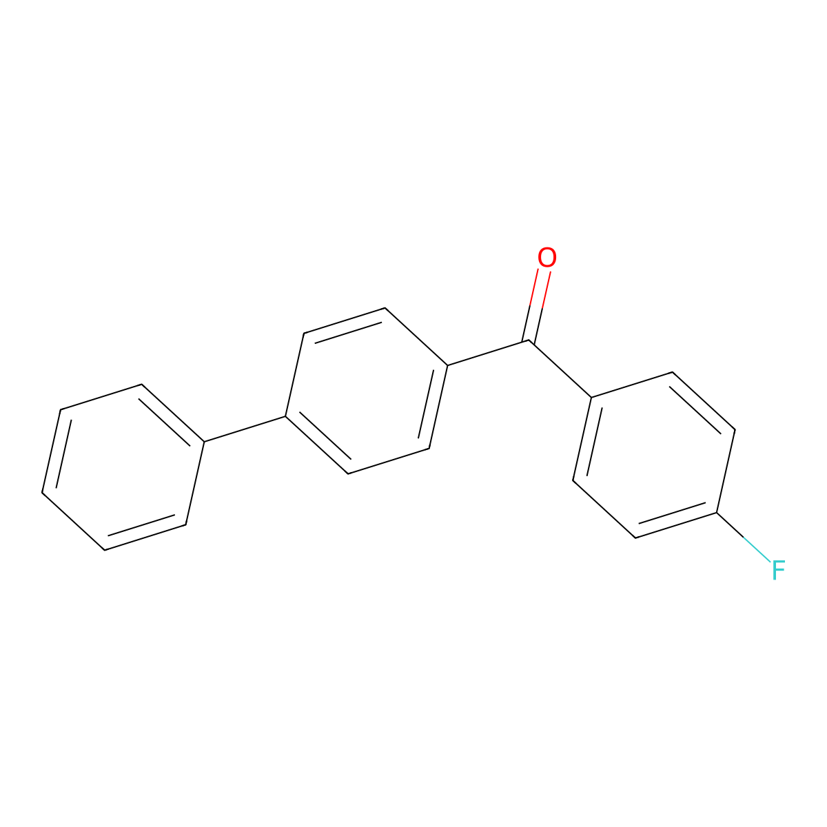 ([1,1'-Biphenyl]-4-yl)(4-fluorophenyl)methanone molecular structure, CAS 16574-59-7