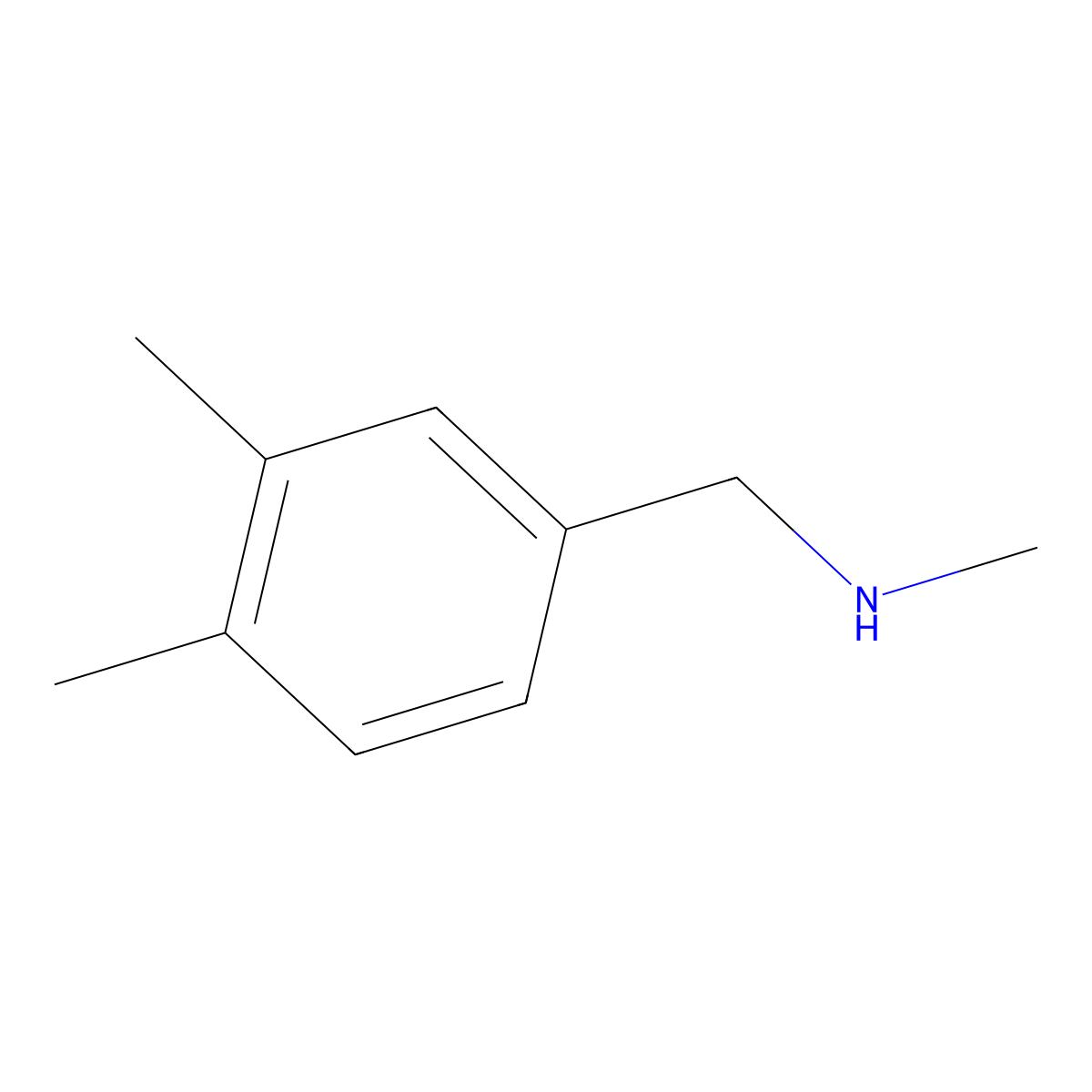N-Methyl-3,4-dimethylbenzylamine molecular structure, CAS 165741-71-9