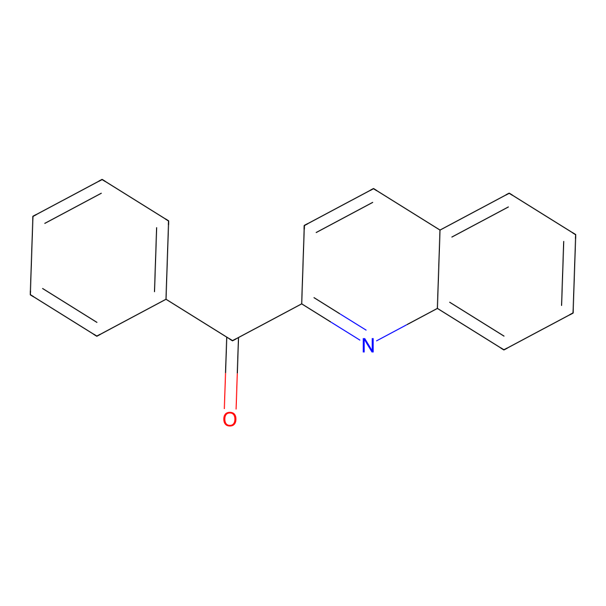2-Benzoylquinoline molecular structure, CAS 16576-25-3