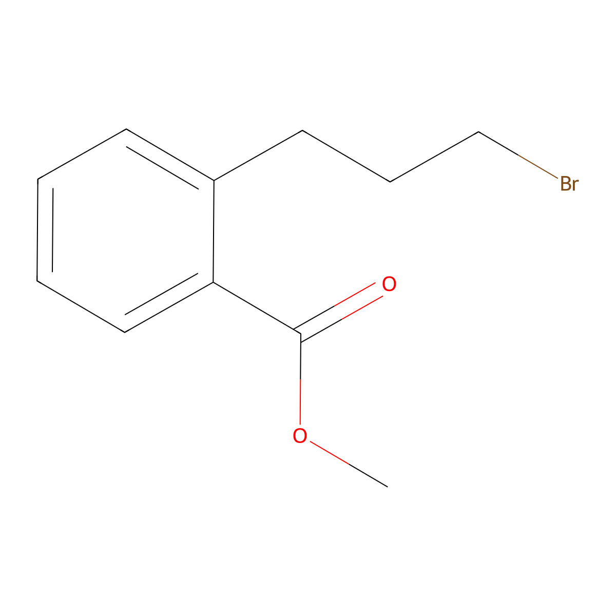 Methyl 2-(3-bromopropyl)benzoate molecular structure, CAS 165803-48-5