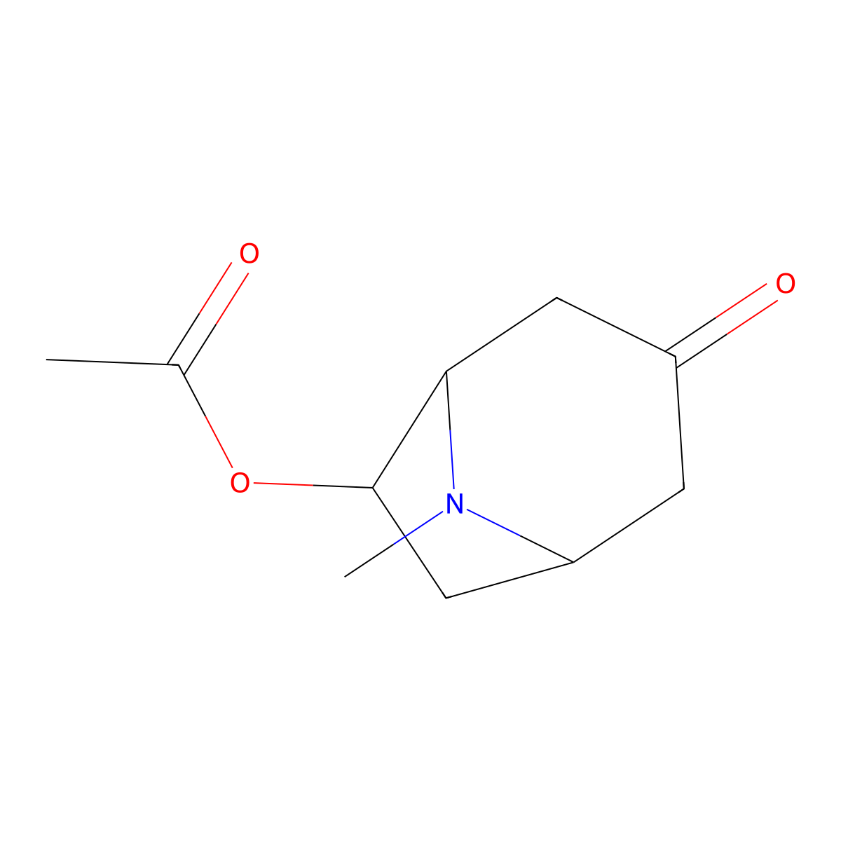 6-Acetoxy-8-methyl-8-azabicyclo[3.2.1]octan-3-one molecular structure, CAS 165813-66-1