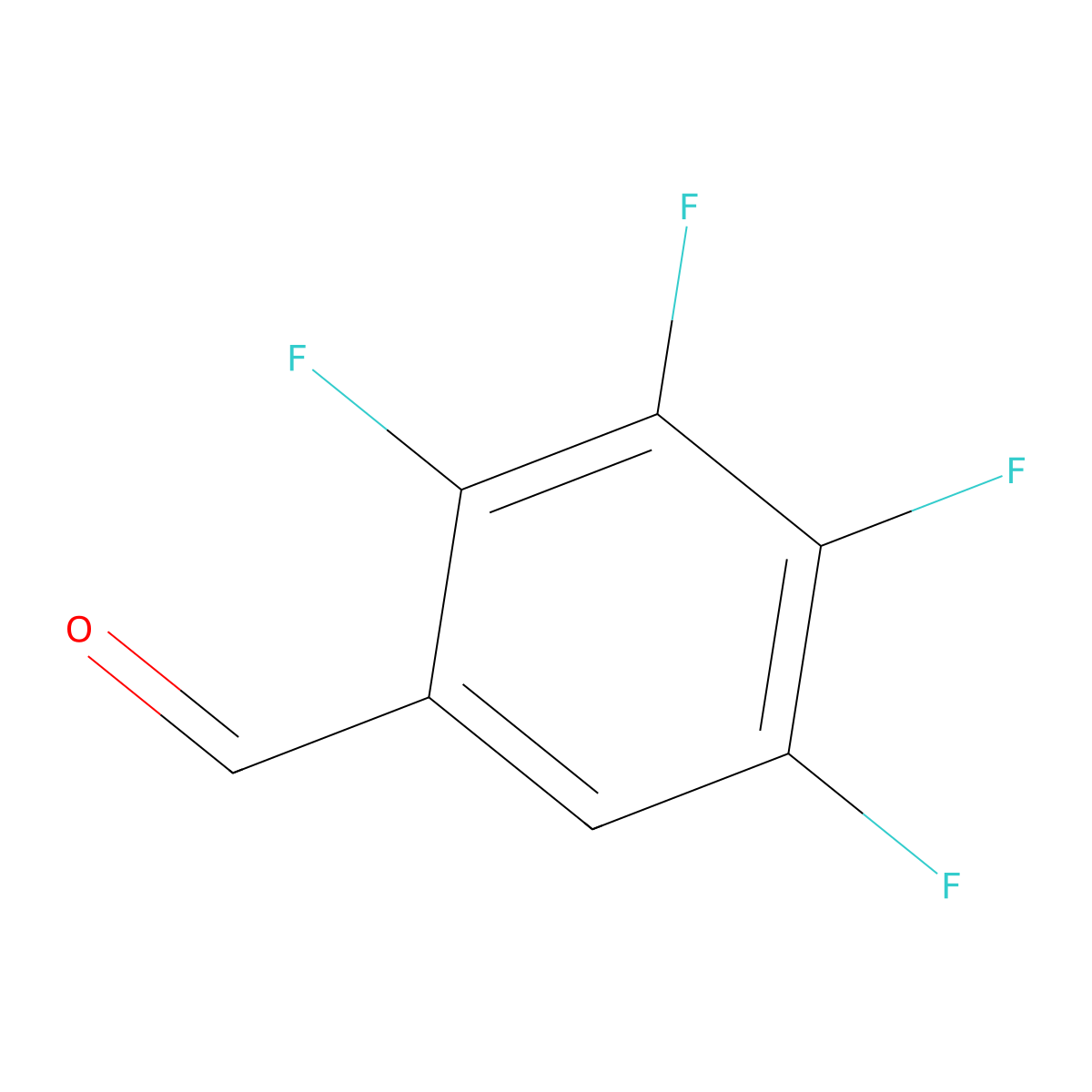 2,3,4,5-Tetrafluorobenzaldehyde molecular structure, CAS 16583-06-5